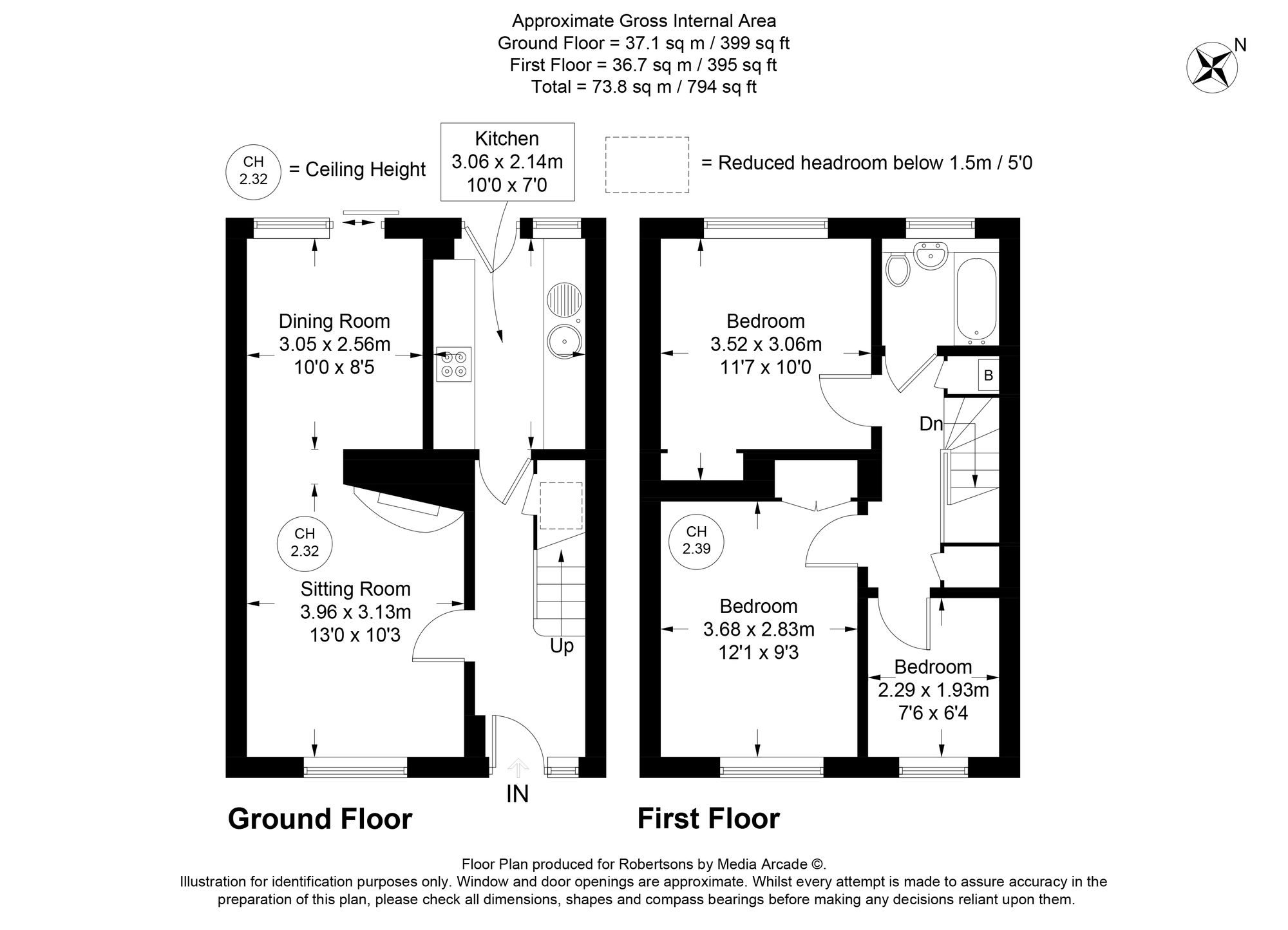 Floorplans for Birfield Road, Loudwater, HP10