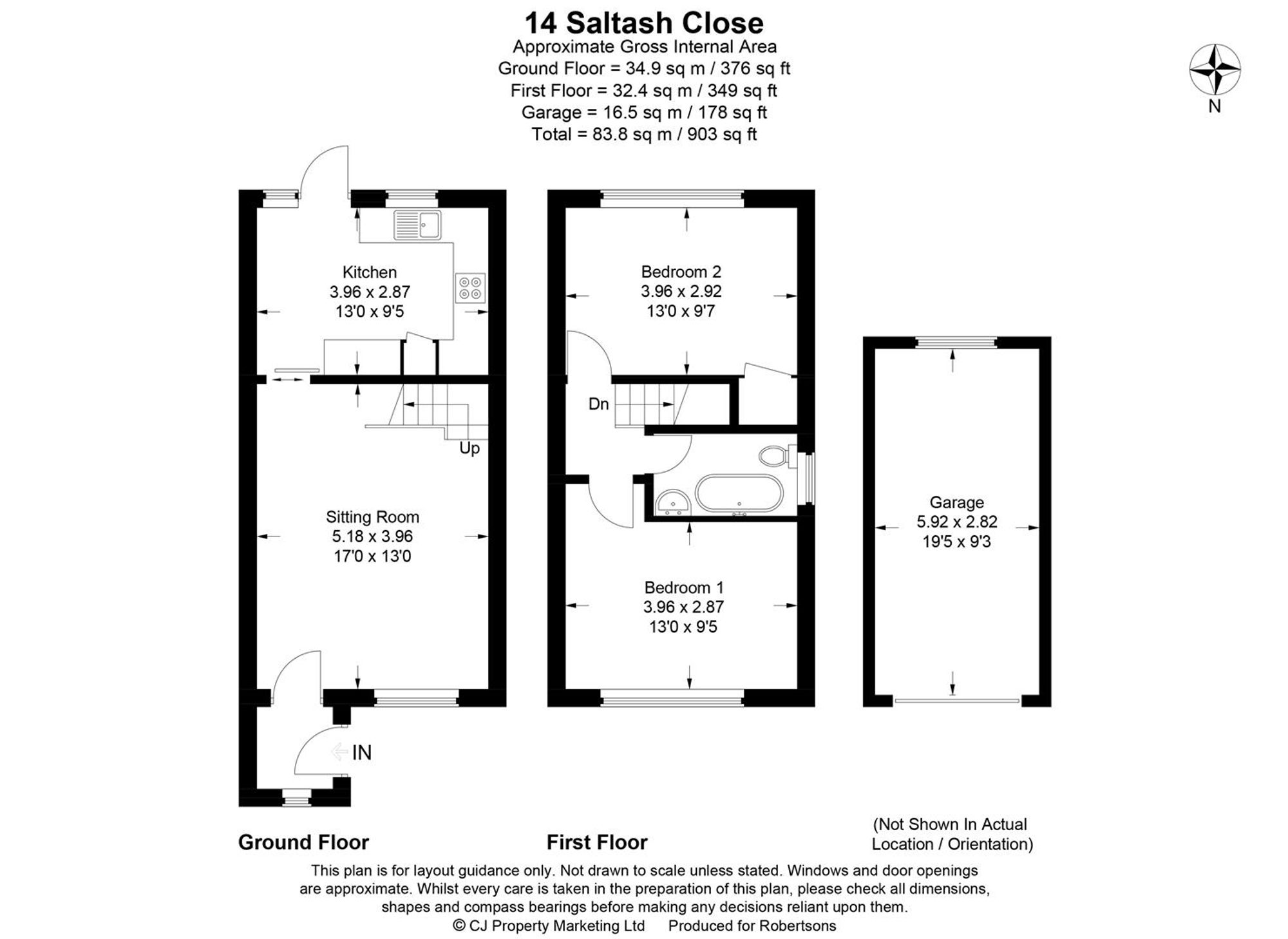 Floorplans for Saltash Close, High Wycombe, HP13