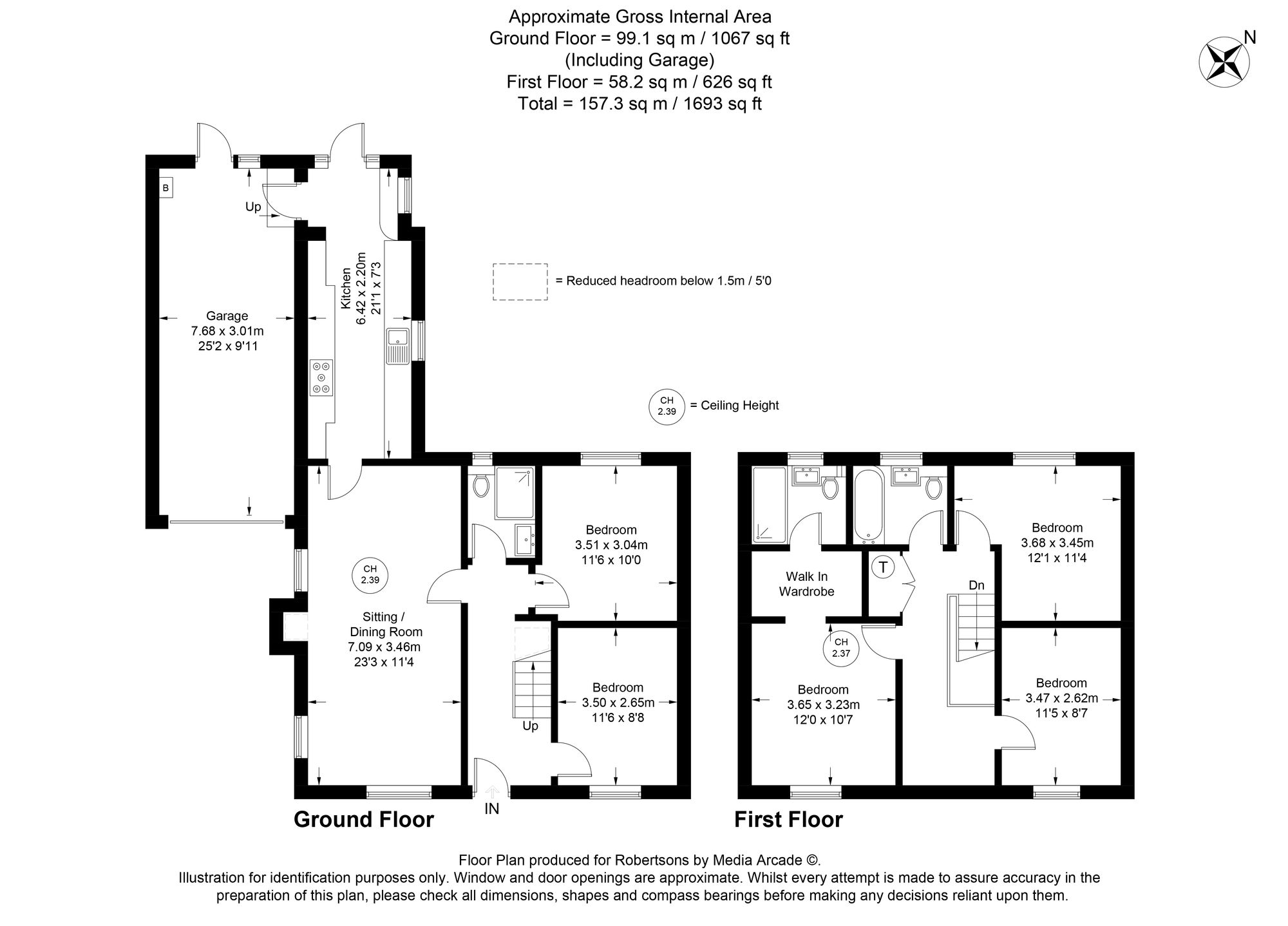 Floorplans for Rayners Avenue, Loudwater, HP10