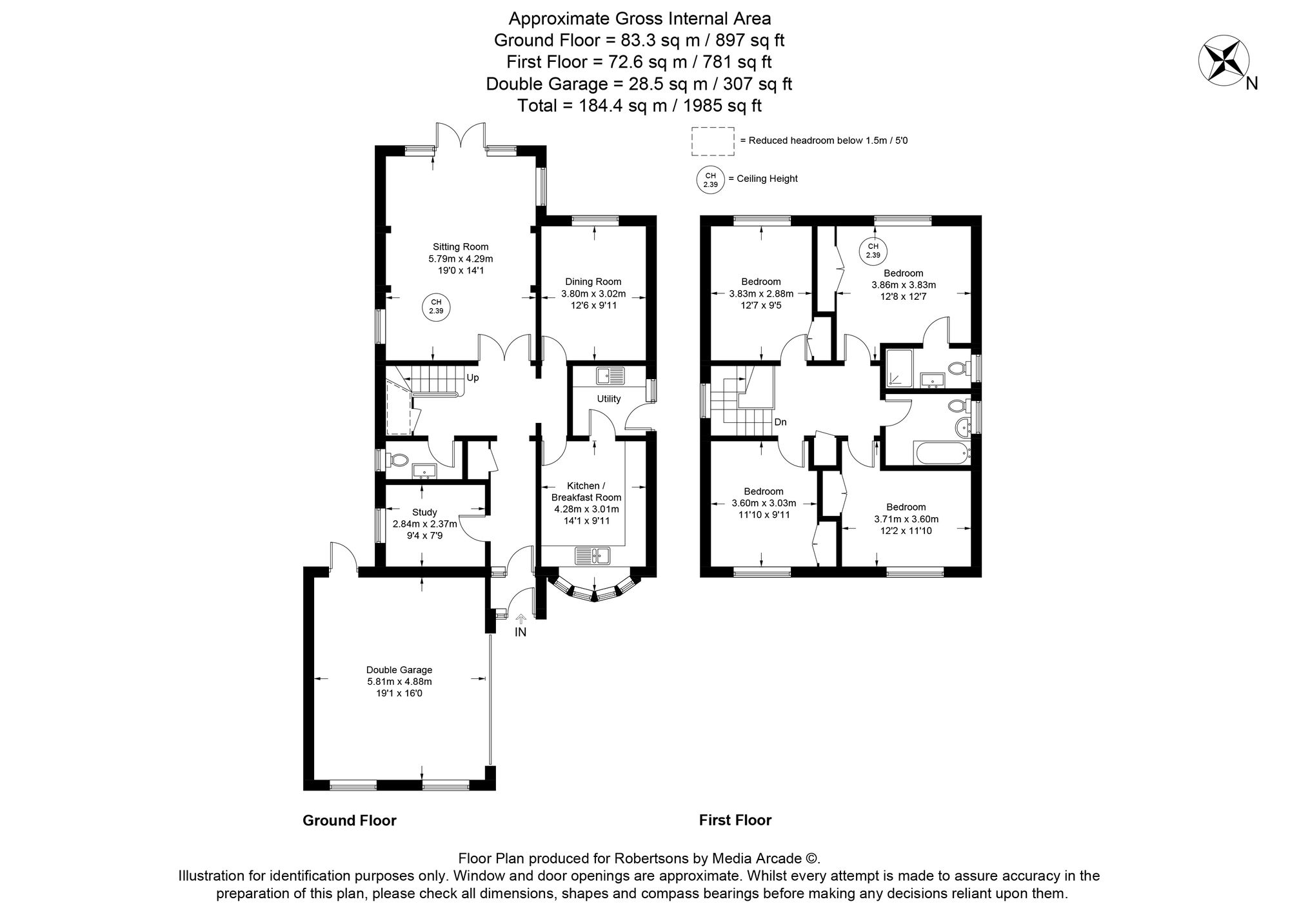 Floorplans for Heath End Road, Flackwell Heath, HP10