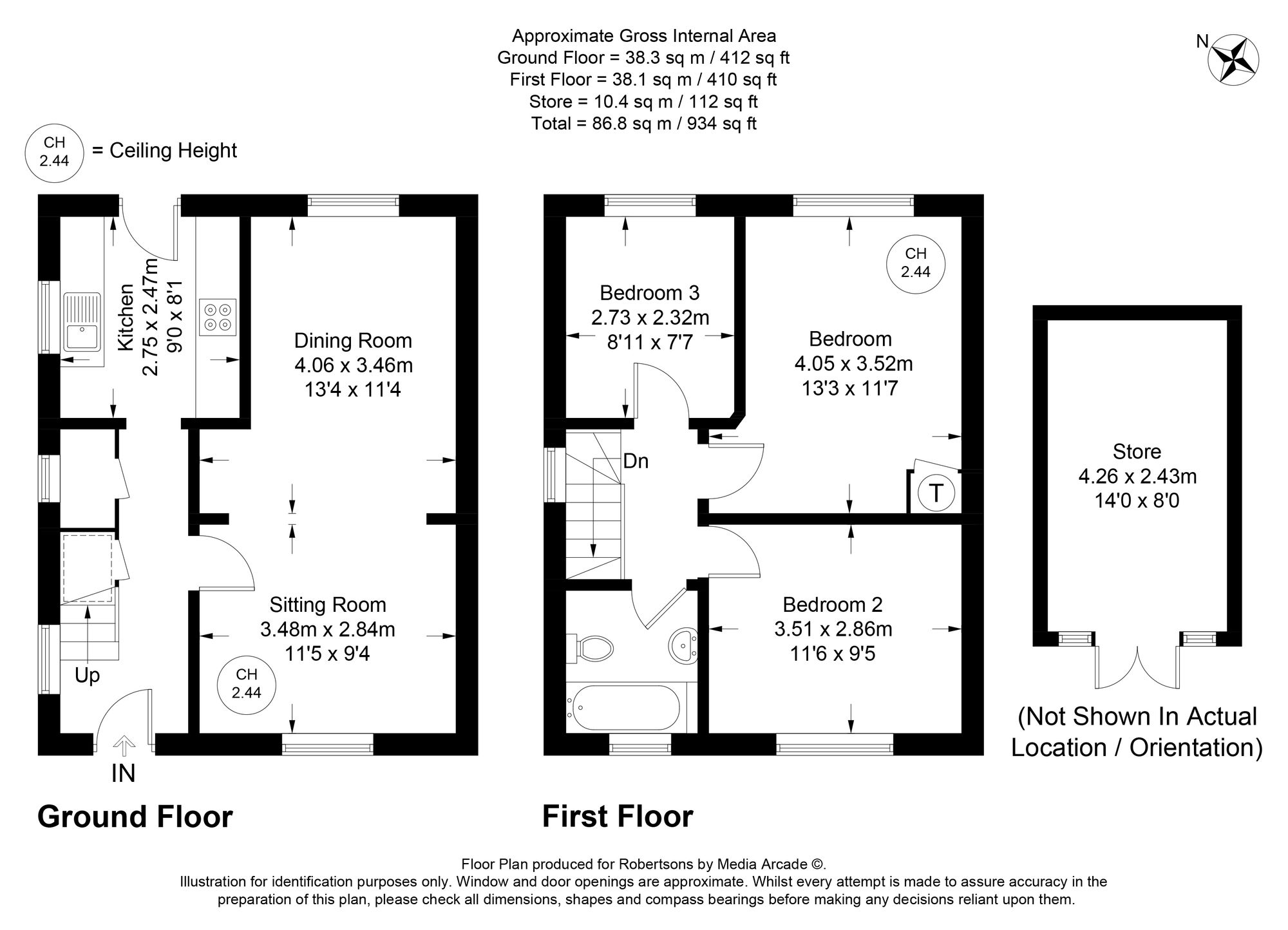 Floorplans for Kingsmead Road, High Wycombe, HP11