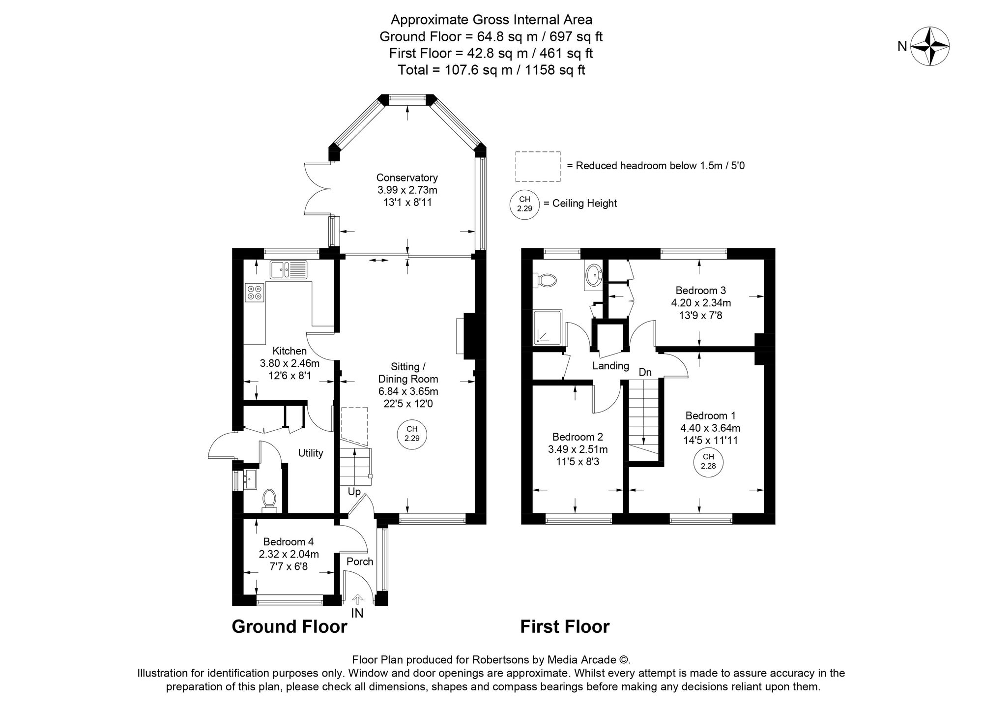 Floorplans for Bay Tree Close, High Wycombe, HP11