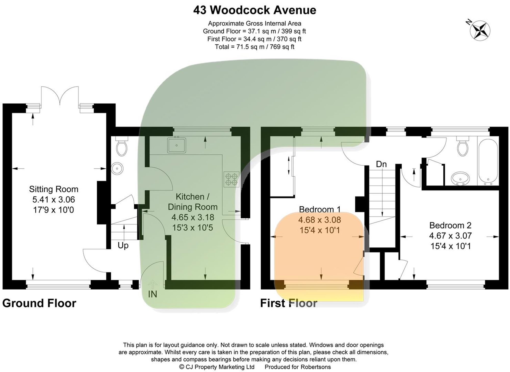 Floorplans for Woodcock Avenue, Walters Ash, HP14