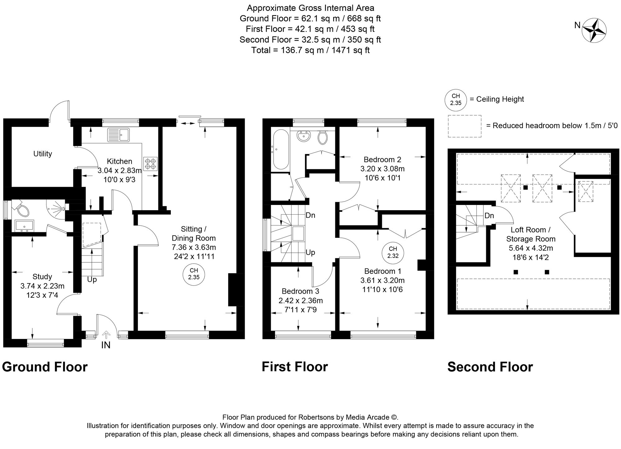 Floorplans for Ashley Drive, Penn, HP10