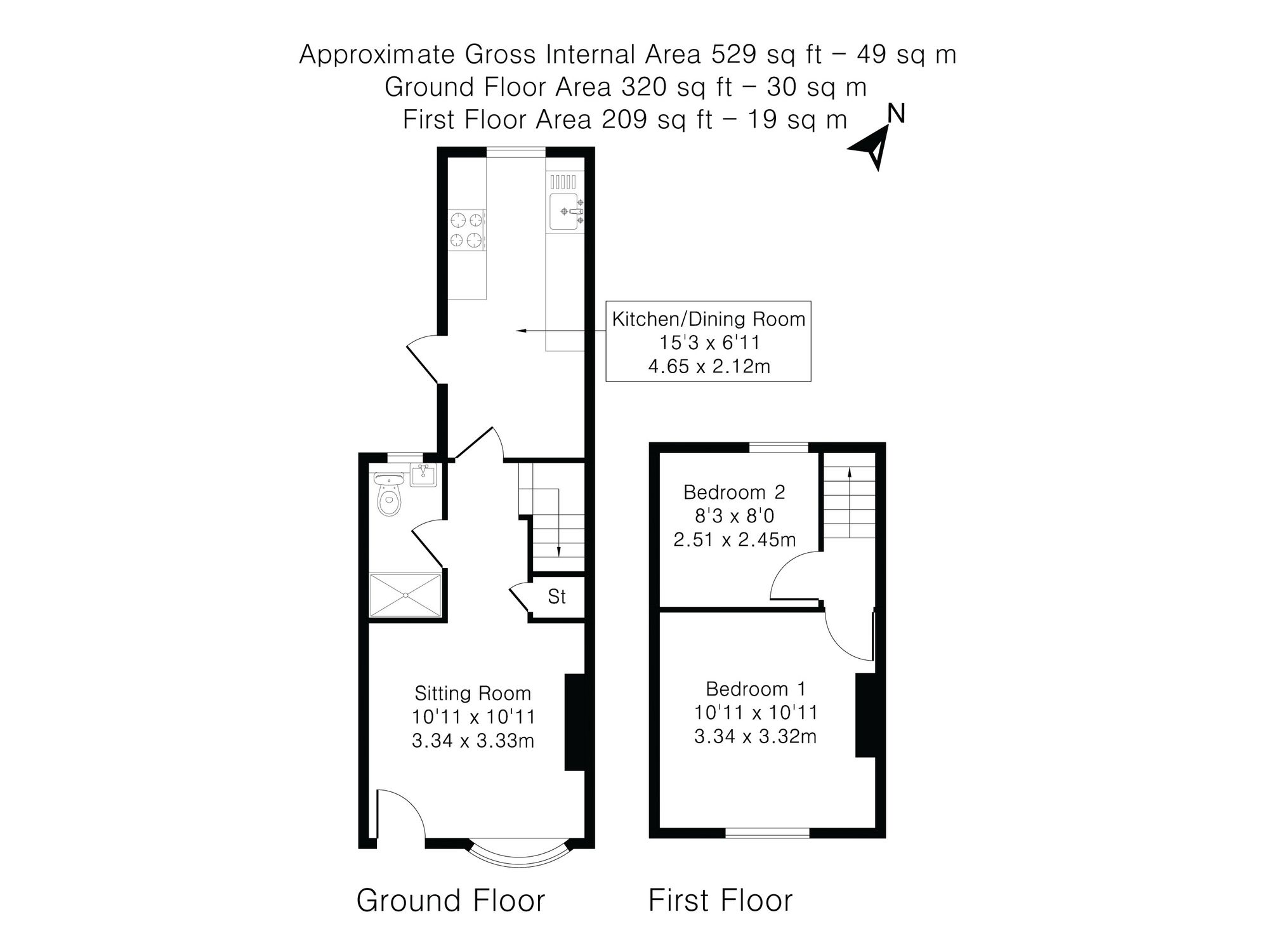 Floorplans for The Common, Flackwell Heath, HP10