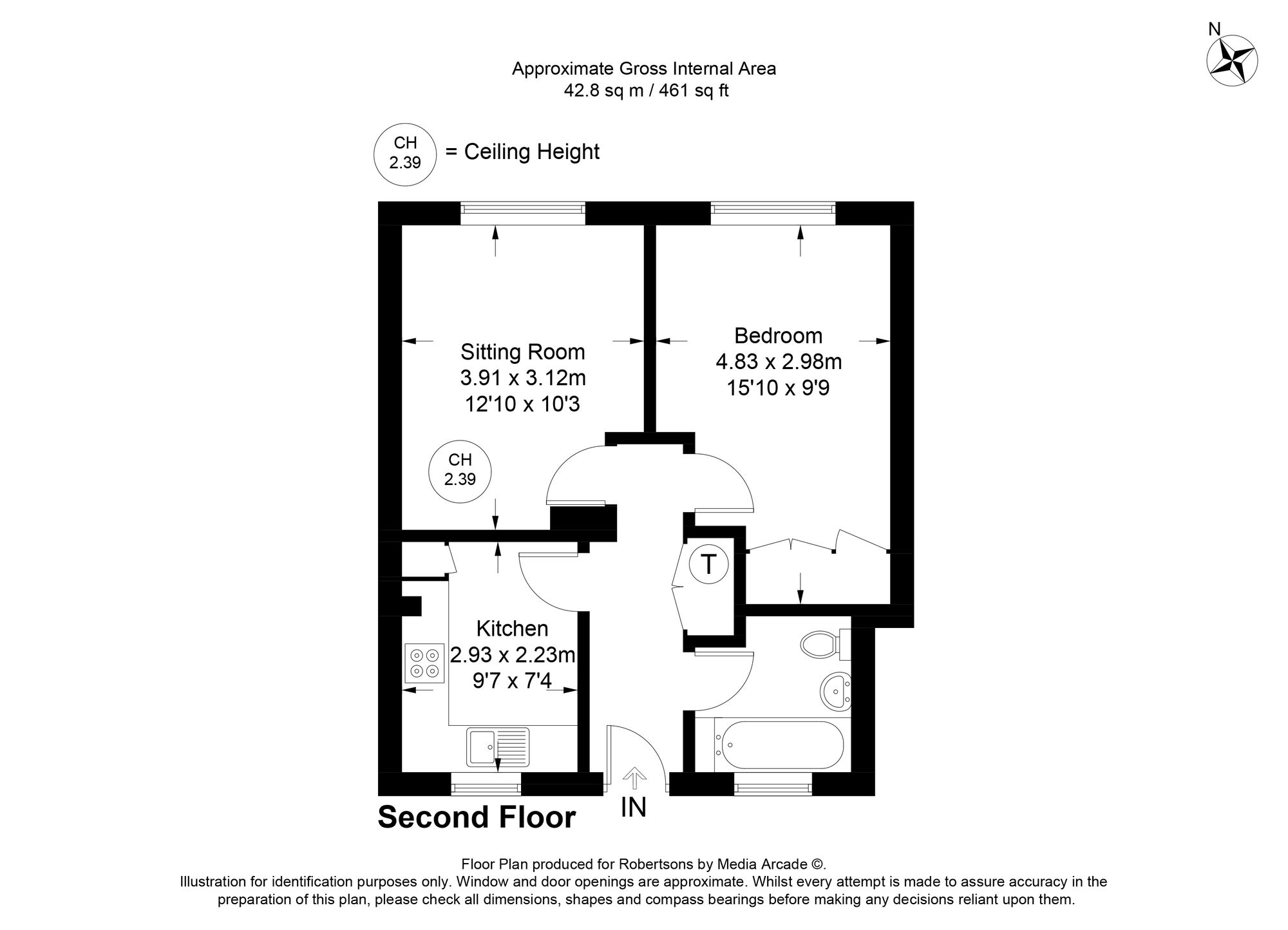 Floorplans for Straight Bit, Flackwell Heath, HP10