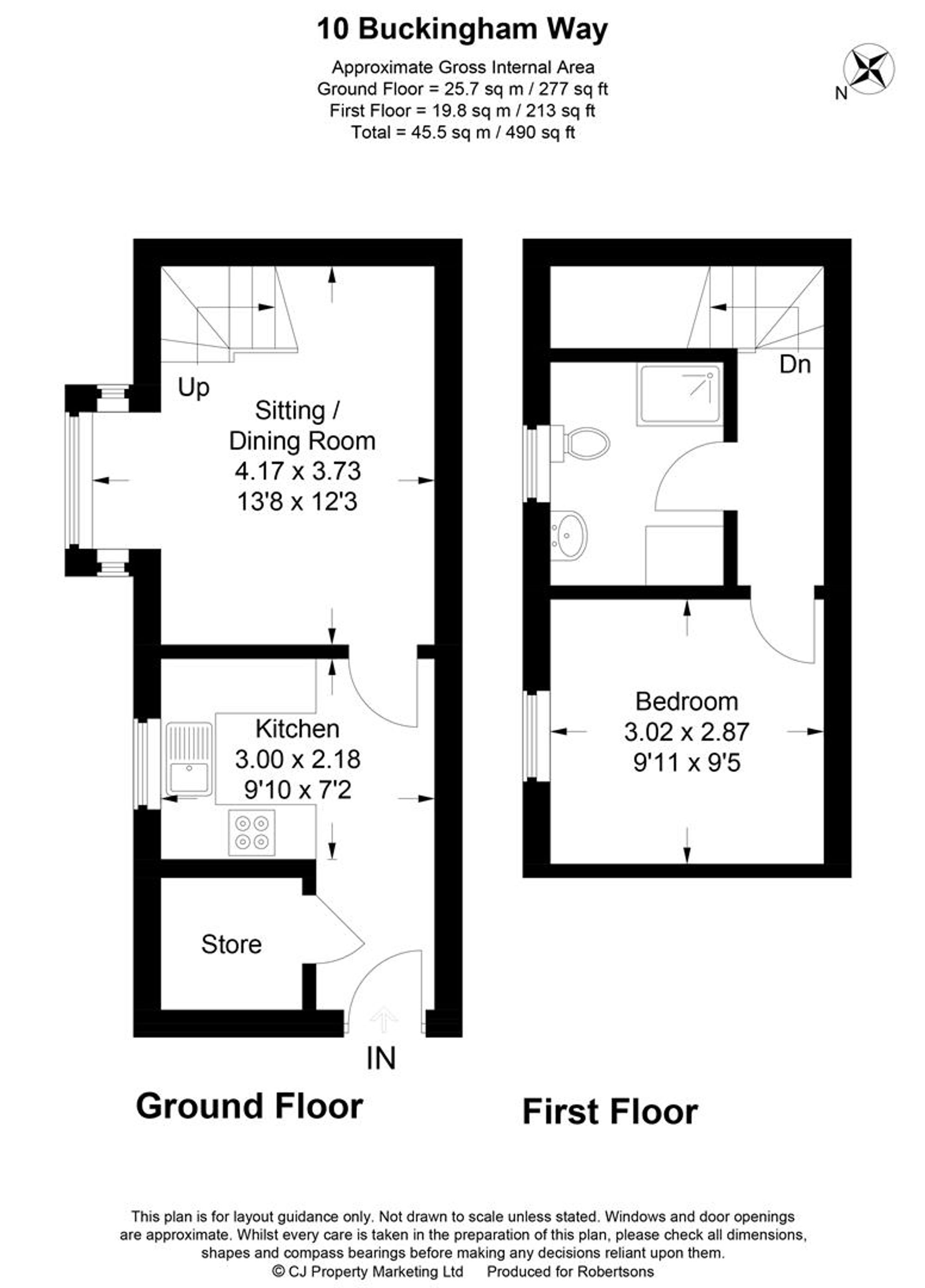 Floorplans for Buckingham Way, Flackwell Heath, HP10