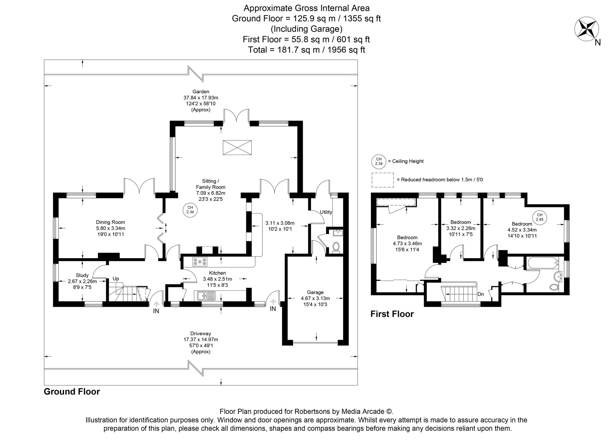 Floorplans for Links Road, Flackwell Heath, HP10