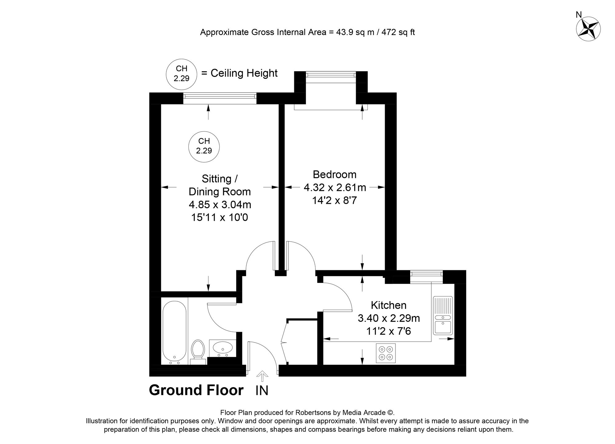 Floorplans for Kingsmead Road, Dolphin Court Kingsmead Road, HP11