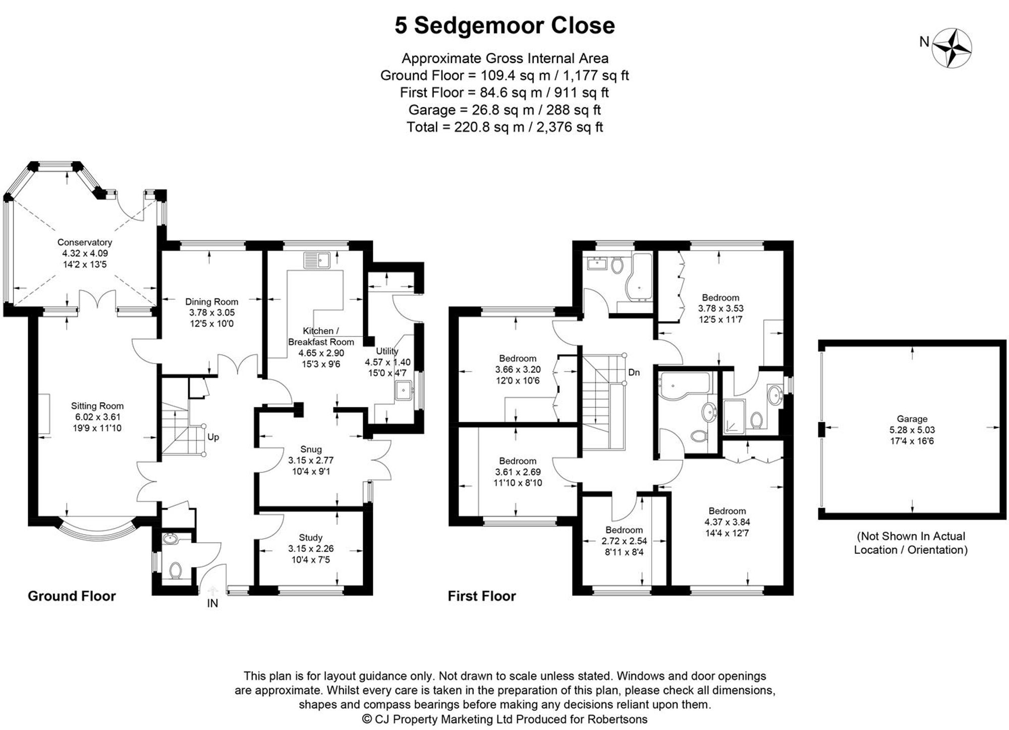 Floorplans for Sedgmoor Close, Flackwell Heath, HP10